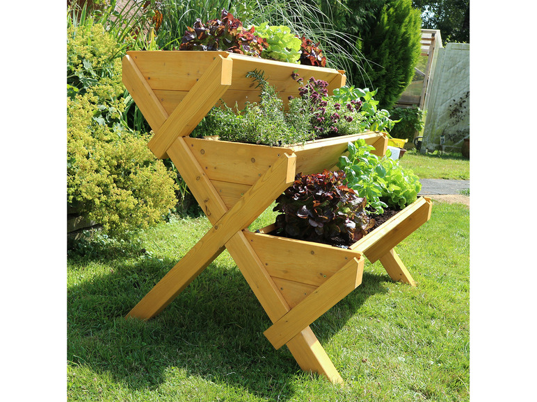 Aller en mode plein écran HABAU Potager en bois sur pieds Trio - Photo 11