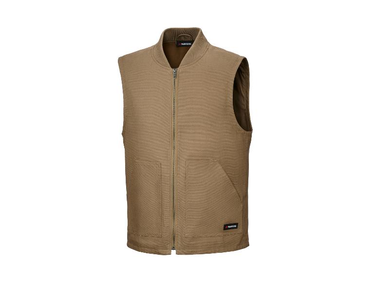Gilet Parkside marron avec poches et fermeture éclair