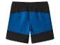 Blauwe en zwarte kinderbroek met elastische tailleband