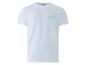 Effen wit heren T-shirt met een klein logo op de borst.