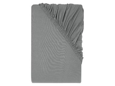 LIVARNO® Jersey hoeslaken, 140-160 x 200 cm (grijs)
