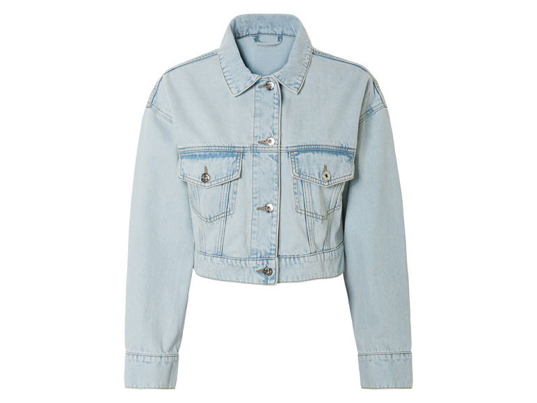 LOIJMK Jeansjas voor dames, met capuchon, zonder gevoerde mantel, funky