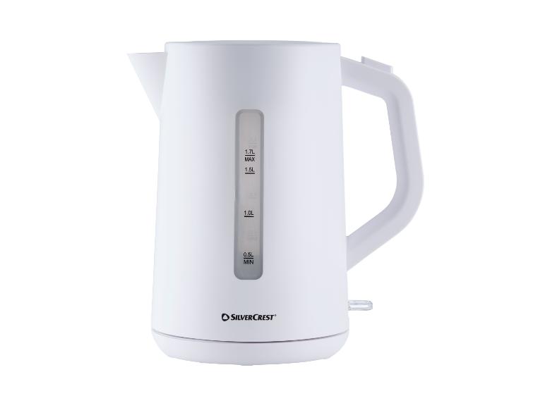 Witte SilverCrest waterkoker van 1,7 L met waterniveau-indicator