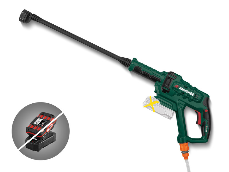Aller en mode plein écran PARKSIDE® Nettoyeur à pression sans fil »PDRA 20–Li B2«, 20 V - Photo 1