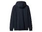 Donkerblauwe hoodie, achterkant.