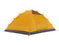 Gele tent voor kamperen.