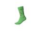 Chaussette verte avec trèfles et numéros de 1 à 5.