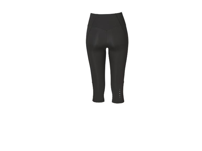 Legging de sport noir taille haute pour femme avec détails réfléchissants