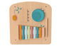 Houten speelgoed met xylofoon, bel en schuif