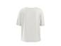 Vue de dos d'un t-shirt blanc uni à manches courtes.