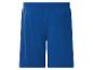 Short de sport bleu avec une poche arrière.