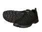Chaussures de travail noires avec lacets verts et semelle robuste