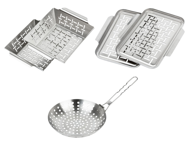 Aller en mode plein écran Poêle ou plateaux pour grillade, inoxydable - Photo 1