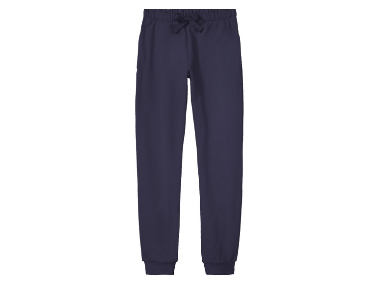 Pantalon de survêtement bleu marine avec cordon.
