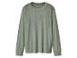 Een eenvoudig, lichtgroen sweatshirt met lange mouwen.