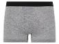Grijze boxershorts met een zwarte tailleband.