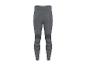 Grijze heren functionele legging met geribbelde textuur en donkere details op de knieën.