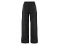 Pantalon large noir avec ceinture élastique.