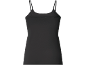 Zwarte dames camisole top, achterkant