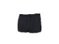 Boxer noir côtelé avec ceinture élastique affichant le nom de la marque.