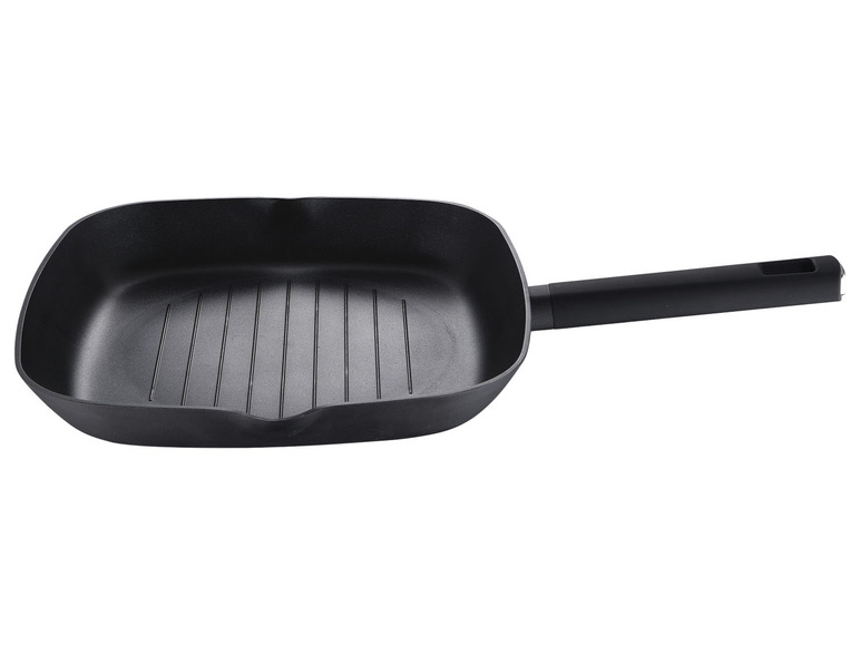 Ga naar volledige schermweergave: Masterpro Gesmeed aluminium grillpan Ø 28 cm, anti-aanbaklaag - afbeelding 2