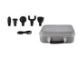 Massagekopjes, oplader, draagtas voor een Silvercrest massagepistool.