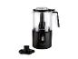 Zwarte SilverCrest blender met accessoires.