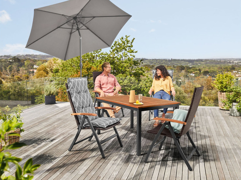 Aller en mode plein écran LIVARNO home Table de jardin en aluminium »Valencia«, plateau en bois - Photo 6