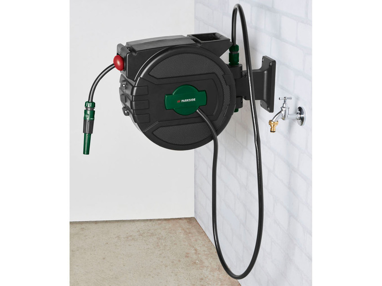 Ga naar volledige schermweergave: PARKSIDE® Muurhaspel met tuinslang, 25 m - afbeelding 7
