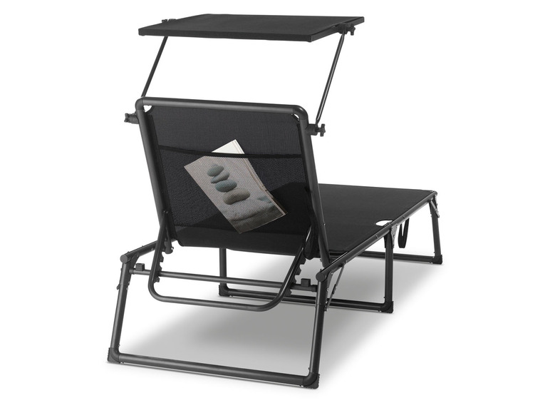 Aller en mode plein écran LIVARNO home Chaise longue en aluminium »Houston«, avec pare-soleil, pliable - Photo 7