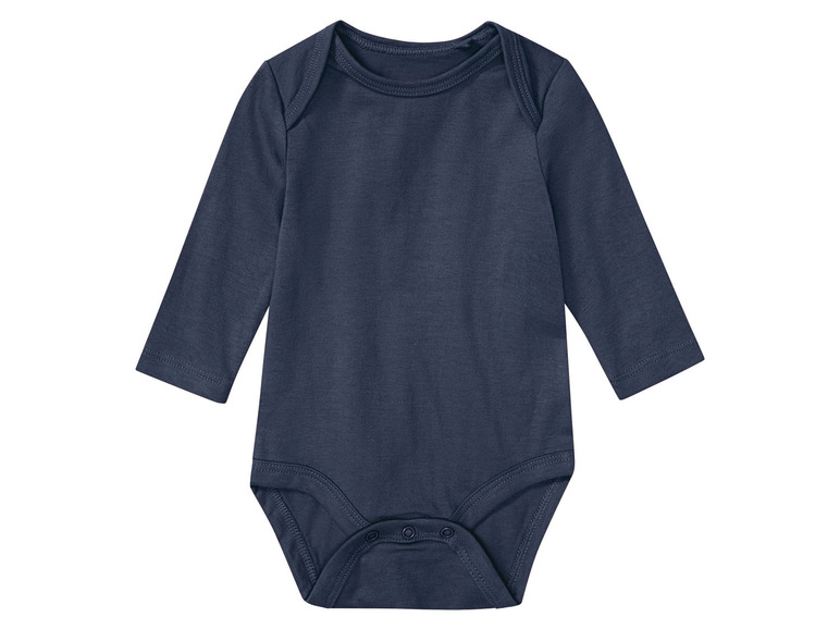 Aller en mode plein écran lupilu® Set de 3 bodies en pur coton avec manches longues - Photo 21
