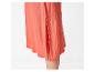 Oranje midi jurk met split, casual stijl.