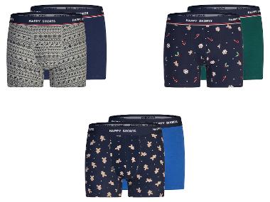 Happy Shorts Boxers pour hommes, 2 pièces