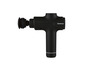 Zwarte massagepistool van Silvercrest met verwisselbare koppen.
