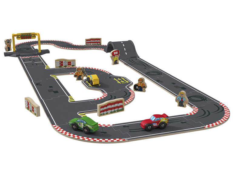 Ga naar volledige schermweergave: Playtive Houten stratenset of racebaan - afbeelding 2
