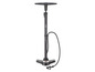 Une pompe à vélo noire avec manomètre de la marque Air-Pump.