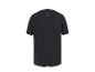 T-shirt de sport noir à manches courtes, vue arrière.