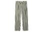 Pantalon rayé vert et blanc avec cordon de serrage à la taille.