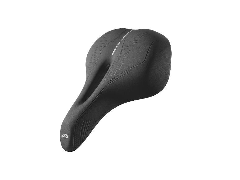 Une selle de vélo noire de la marque Selle Royal.