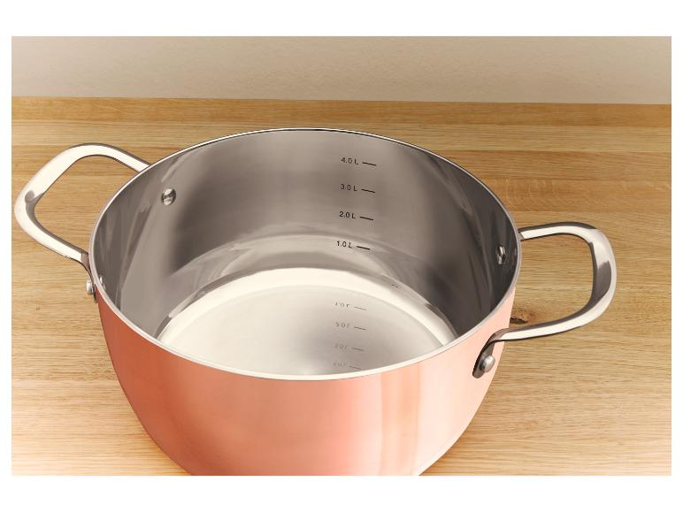 DE BUYER -6436.24 -sauteuse bombee cuvre inox q. inox ø 24, Cuivre