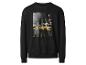 Zwart sweatshirt met print van een New Yorkse taxi.