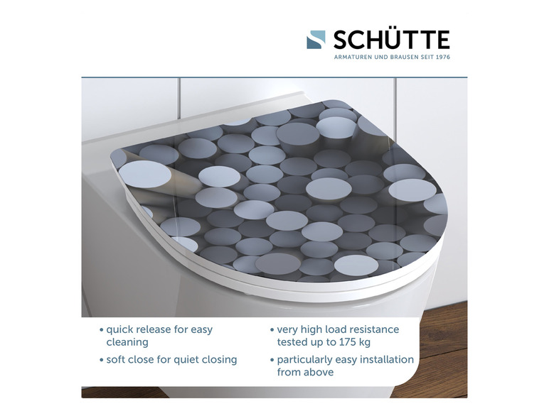 Ga naar volledige schermweergave: Schütte WC-zitting hoogglans met soft-close-mechanisme en snelsluiting - afbeelding 64