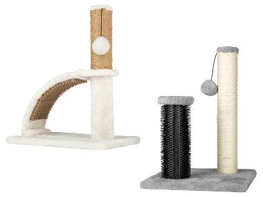 ZOOFARI® Arbre à chat avec brosse ou planche de massage