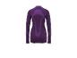 Paars sportshirt met lange mouwen en patroon op de rug.