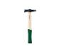 PARKSIDE metselaarshamer met houten steel en groene handgreep.