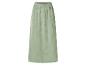 Jupe longue en mousseline pour femme, vert clair