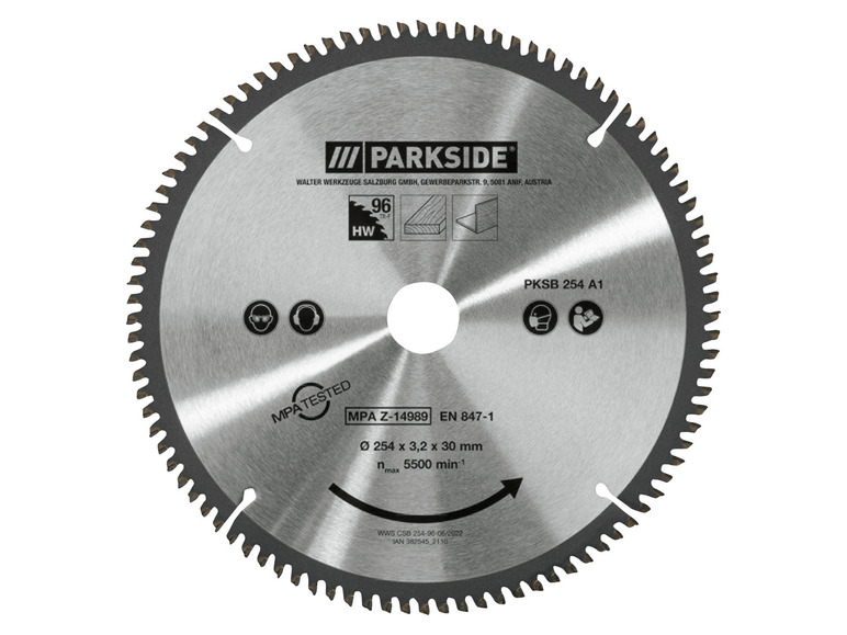 Aller en mode plein écran PARKSIDE® Lame de scie circulaire 254 x 2,5/3,2 x 30 mm - Photo 4