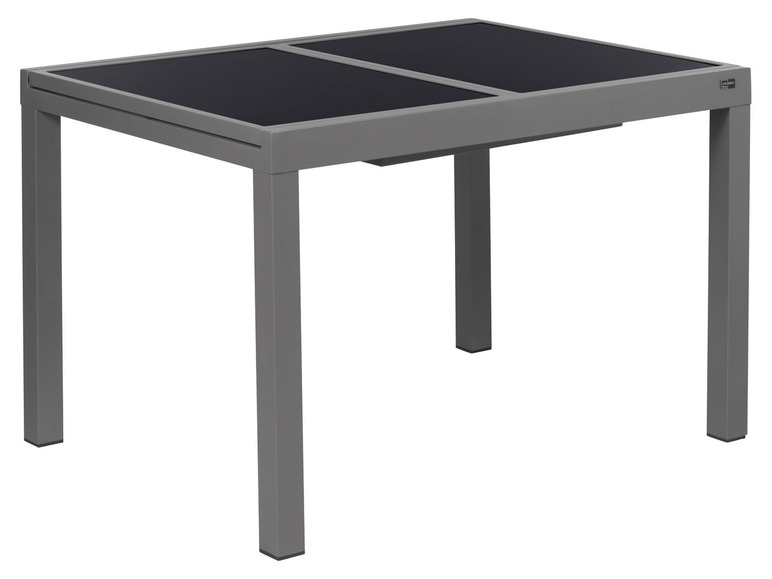 Ga naar volledige schermweergave: Aluminium tuinset zilver/grijs met uittrekbare tafel en 6 relaxstoelen Houston LIVARNO home - afbeelding 3