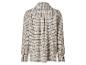 Chemise à carreaux dans les tons beige et noir, vue de dos.