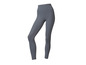 Een donkergrijze leggings voor dames.